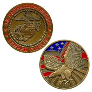 US Marine Corps Retired Semper Fidelis Coin