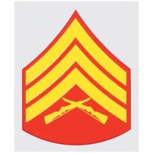 USMC Sergeant Rank Decal