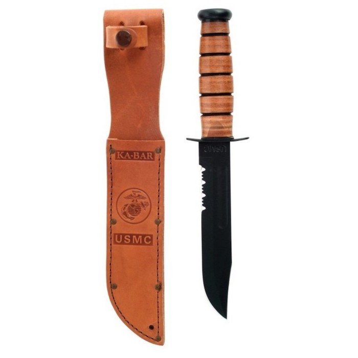 U.S. Marine Fighting / Utility Serrated Knife Devil Dog Depot