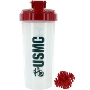 USMC with EGA Clear Shaker Bottle with Agitator Ball