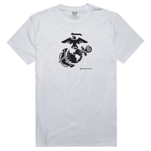 USMC eagle globe anchor ega white shirt