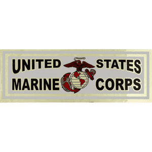 United States Marine Corps Metallic Bumper Sticker