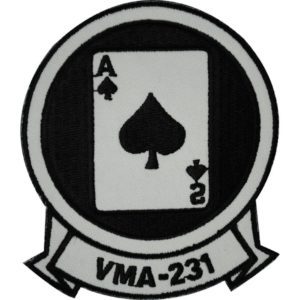 VMA-231 "Ace of Spades" USMC Patch