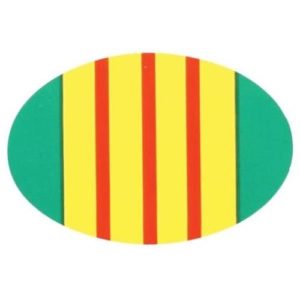 Vietnam Veteran Ribbon Oval Decal