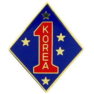 Korea 1st Marine Division Pin