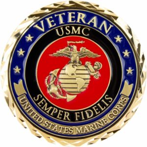 marine corps veteran coin