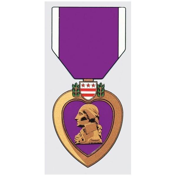purple heart decal