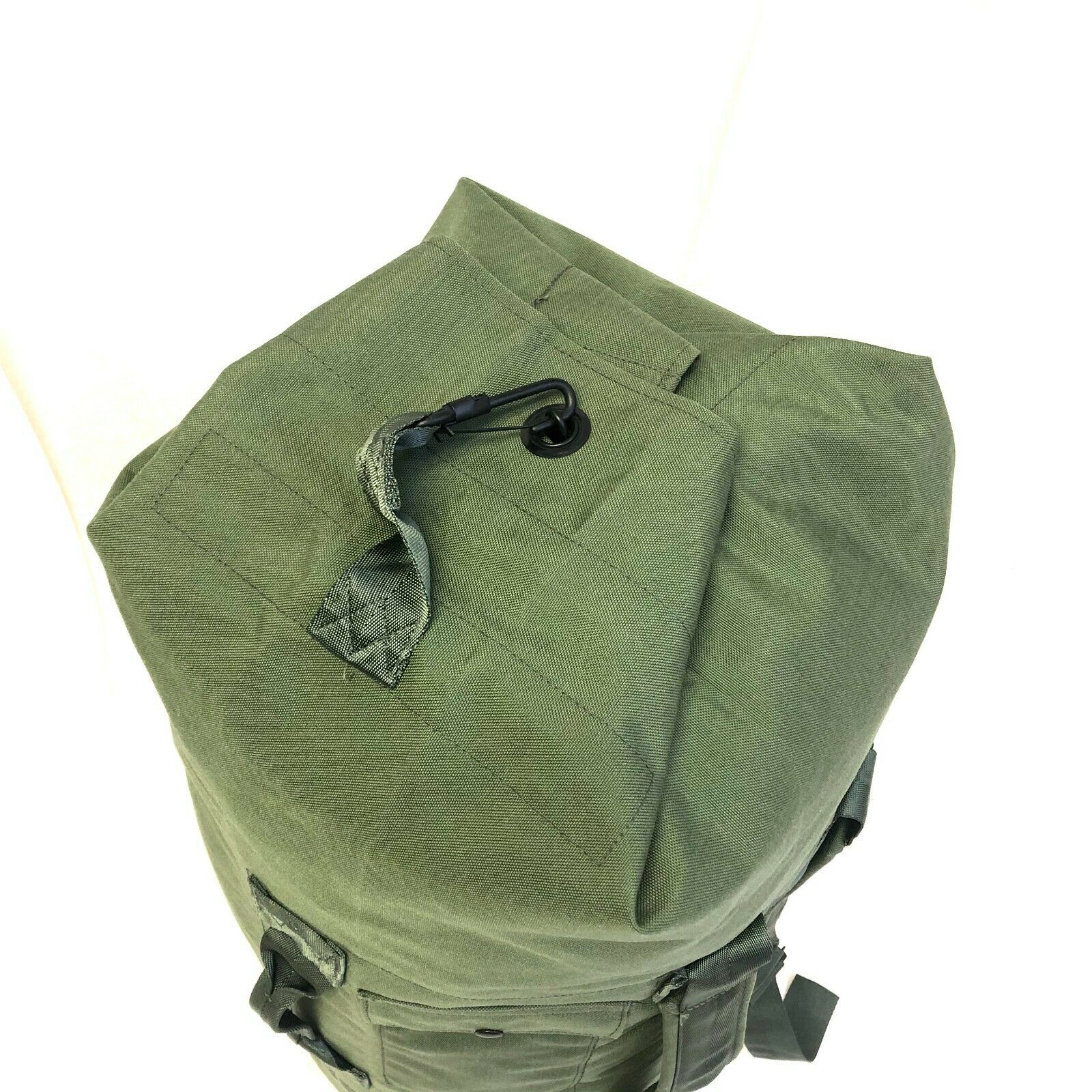 Military Duffle Bag, OD Green Nylon Sea Bag Carry Straps Army Duffel USGI  EXC