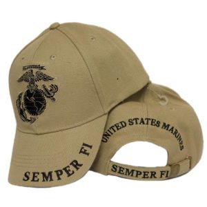 semper fi khaki colored hat