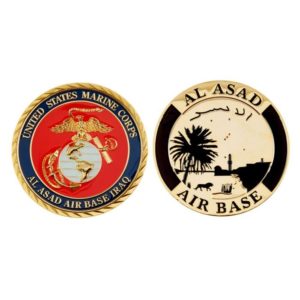 usmc challenge coin al asad base iraq