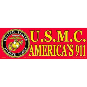USMC Americas 911 Bumper Sticker