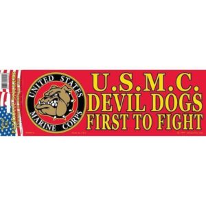 USMC Devil Dogs First To Fight Bumper Sticker