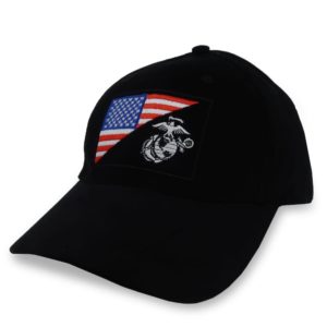 usmc ega usa flag hat black