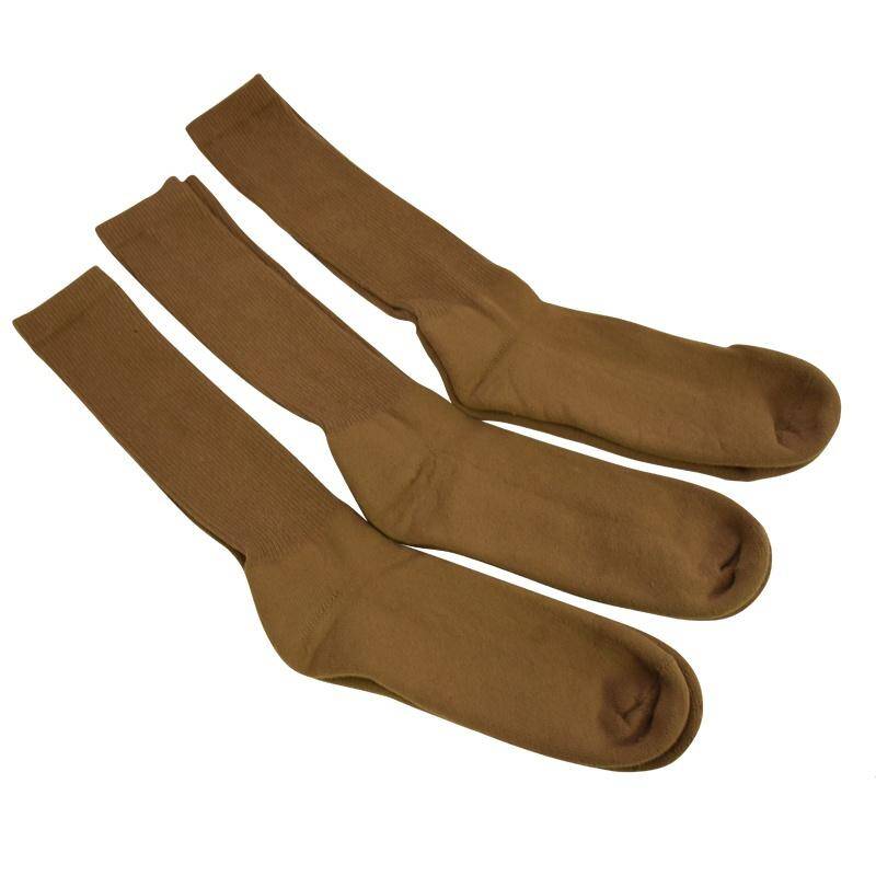 Gov't Issue - USMC Coyote Brown Boot Socks (3-Pack) - Devil Dog Depot