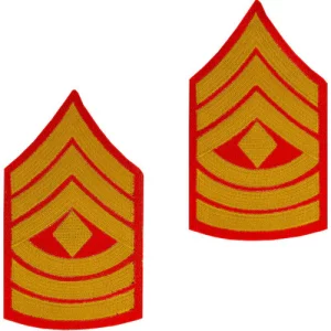 a pair of Marine Corps Chevron First Sergeant