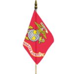 US Marine Corps Stick Flag 4x6 EGA Semper Fi