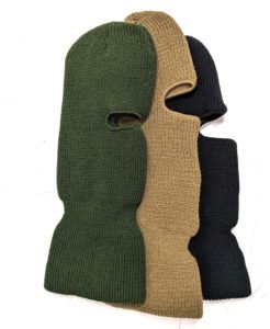 One Hole Ski Mask OD Green Coyote and Black