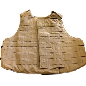 a coyote brown US Marine Corps body armor vest