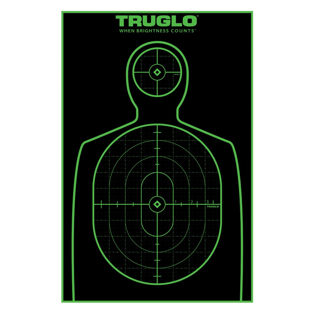 high-visibility military pistol target