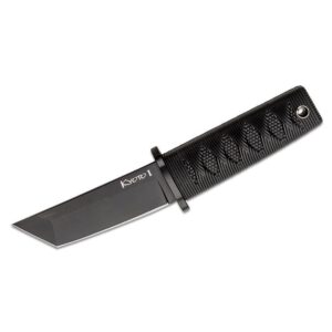 a black tanto blade Japanese style boot knife