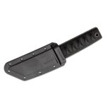 a black boot knife in a sheath