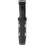 a Ka-bar knife in a MOLLE-compatible sheath