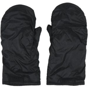 the tops of black US military issue cold weather mitten liners