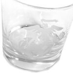 and Eagle Globe and Anchor engraved onto a clear rocks glass