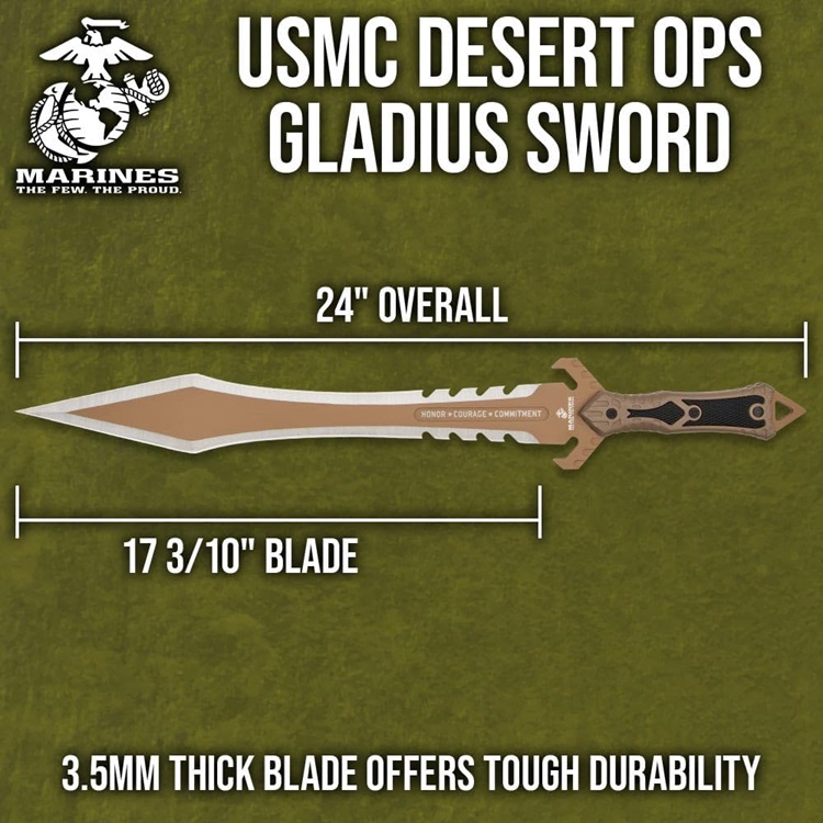 USMC Desert Ops Gladius Sword & Sheath - Image 6