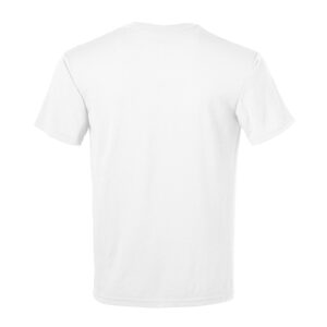 the back of a white military pt skivvy shirt