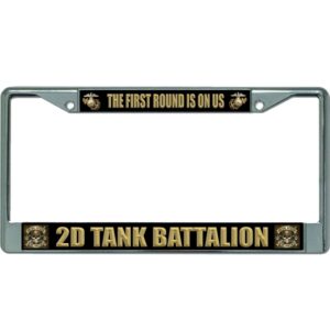 2nd Tank Battalion USMC License Plate Frame