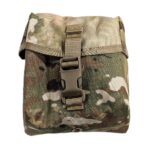the front of an OCP Scorpion camo 100 round magazine pouch