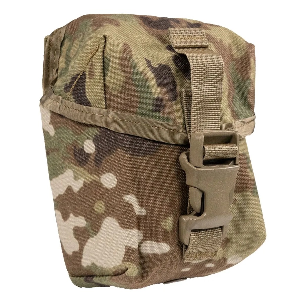 an OCP Scorpion camo 50 round magazine pouch