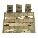 an OCP Scorpion US Army-issue triple magazine pouch for m4, m16, and ar15