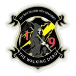 a 1st Battalion 9th Marines Walking Dead decal