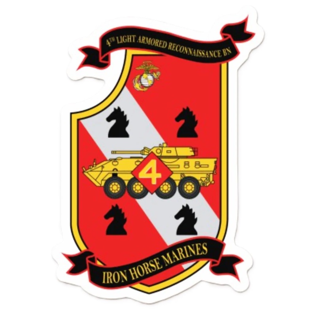 a US Marine Corps 4th LAR decal