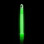 a green 12-hour light stick illuminating in the dark