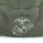 an olive drab Polartec fleece USGI US Marine Corps beanie