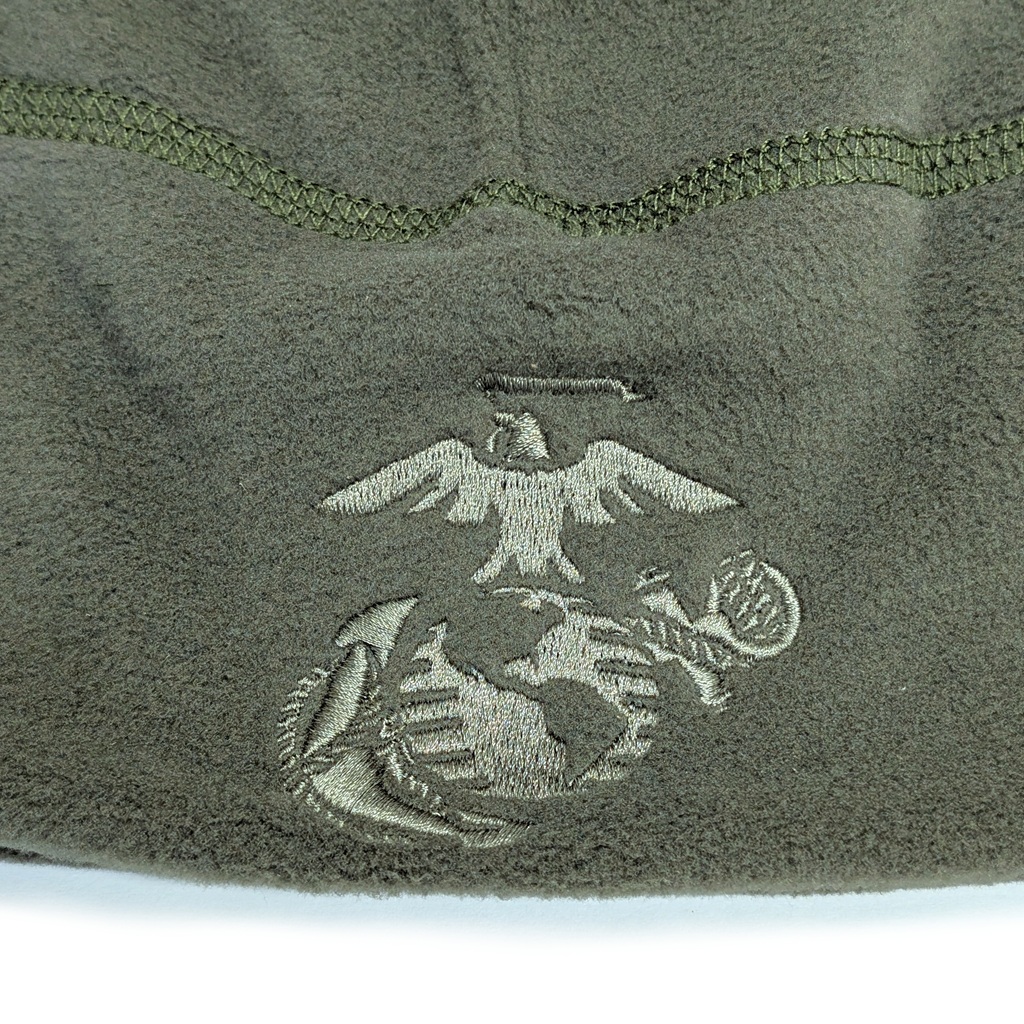 an olive drab Polartec fleece USGI US Marine Corps beanie