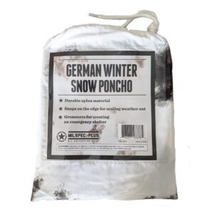a German-style military snow poncho