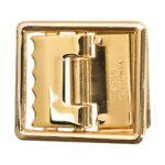 an anodized gold open face Marine Corps belt buckles