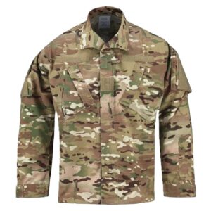 a US Army Multicam FR ACU coat