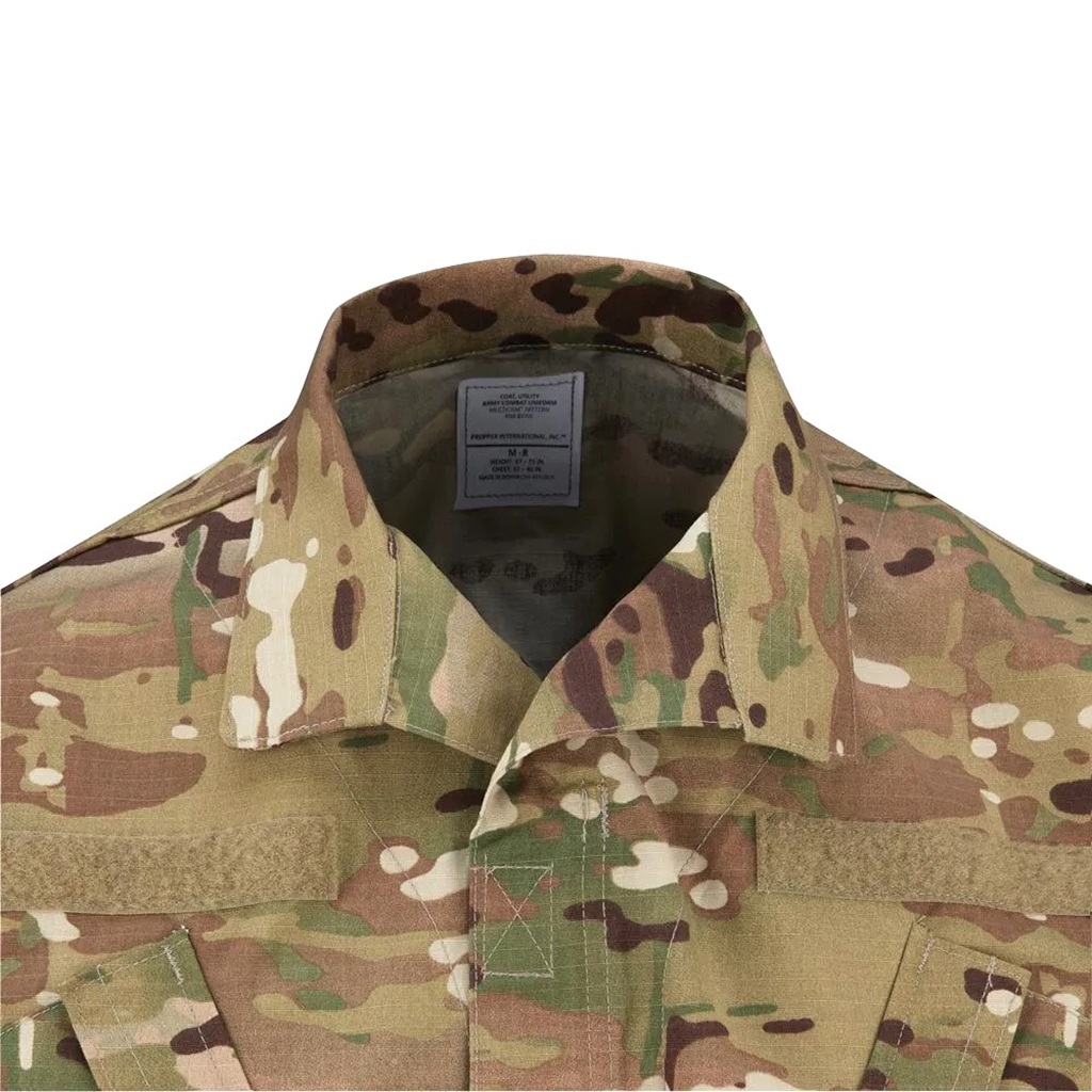 a US Army Multicam FR ACU coat