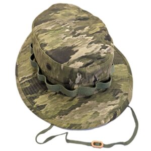an intermediate camo A-TACS iX USGI boonie cover