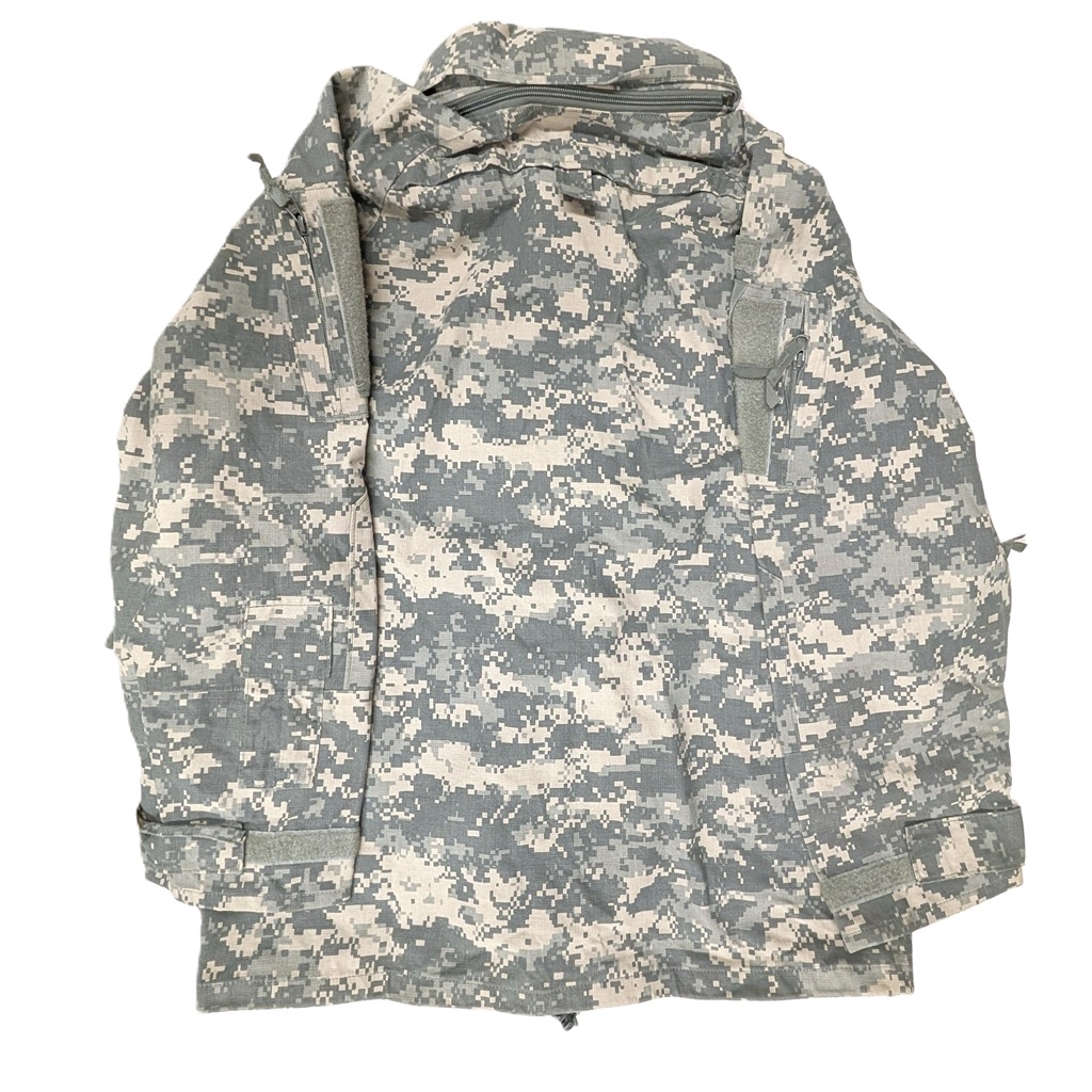 a US Army ACU FREE parka in UCP camouflage