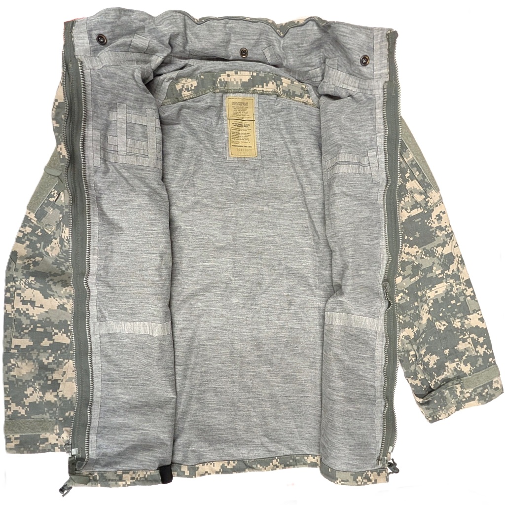 a US Army ACU FREE parka in UCP camouflage