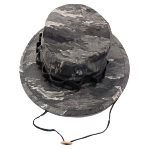 a US military contractor boonie cover in Ghost ATAC camouflage