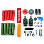 a trip and rescue alarm kit with bear deterrent blanks and flares