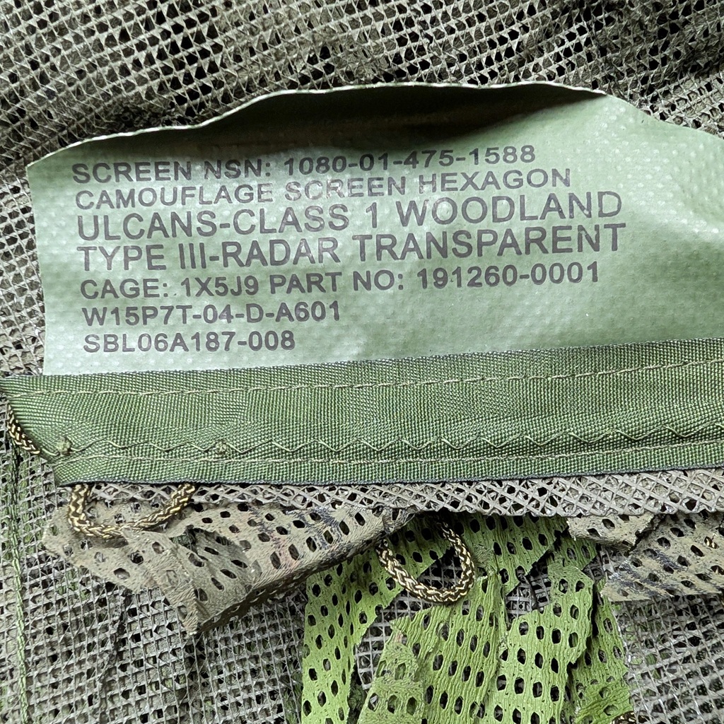 ULCANS Marine Corps netting in woodland camo