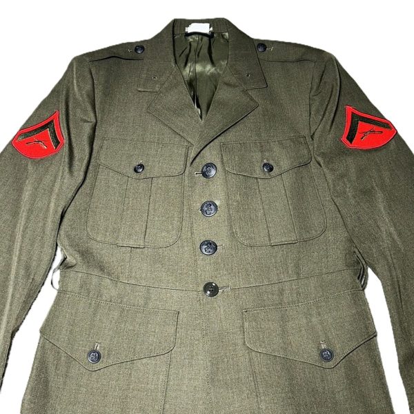 Se Rice Alphas US Marines Men's Alpha Service Coat: USMC Dress Uniform Jacket